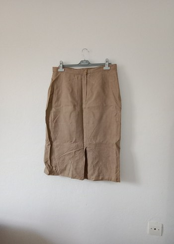 Bej Mini Hamile Keten Etek - Görsel 6