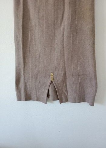 Bej Kısa Örme Hamile Eteği - Görsel 4