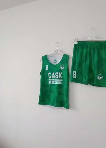 Erkek Yeşil Basketbol Atlet ve Şort Takımı - Görsel 12