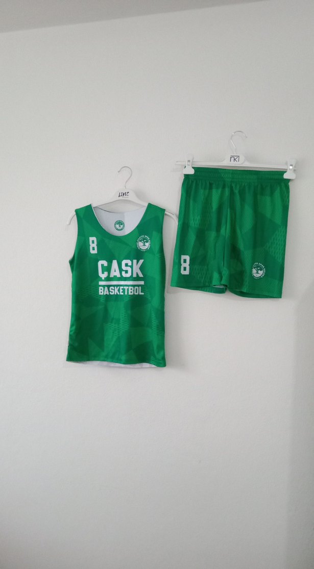 Erkek Yeşil Basketbol Atlet ve Şort Takımı - Görsel 2