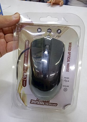 Gri Kablolu Optik Mouse