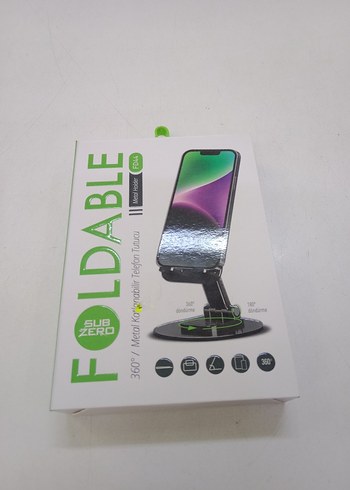 Sub Zero Katlanabilir Telefon Tutucu - Yeşil