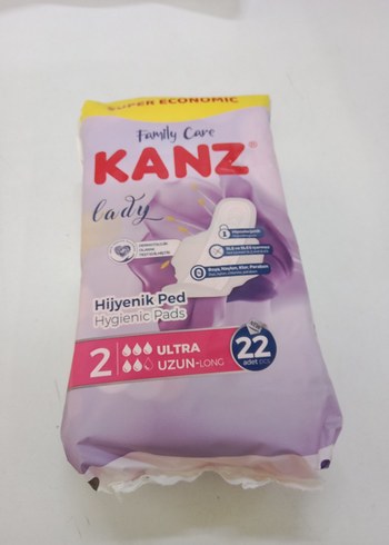 KANZ Uzun Ultra Hijyenik Ped 22'li