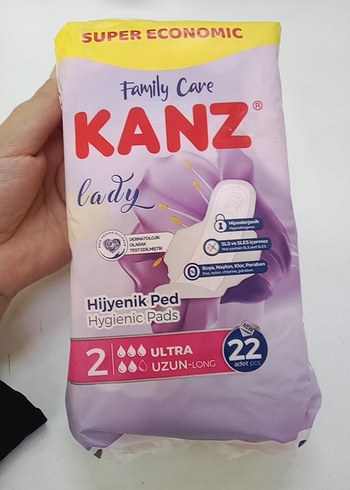  Beden Renk KANZ Uzun Ultra Hijyenik Ped 22'li
