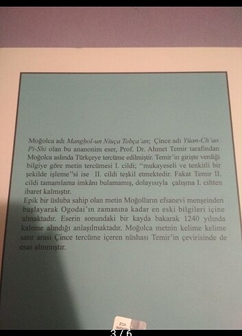 Beden Renk Moğolların Gizli Tarihi I - Ahmet Temir