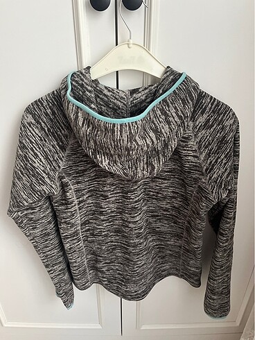 s Beden çeşitli Renk H&M kapüşonlu fermuarlı sweat spor giyim gri kırçilli hırka