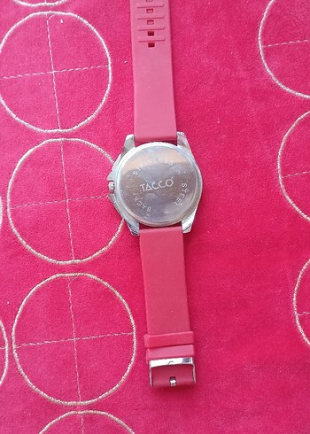 Kırmızı Kayışlı Erkek Biker Saat - Görsel 3