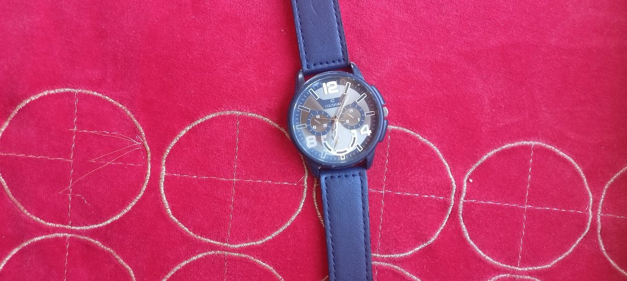 Renkli Mavi Klasik Sokak Stili Erkek Saati - Görsel 2