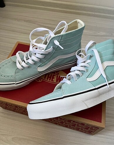 38,5 Beden turkuaz Renk VANS CANAL BLUE SK8-HI BILEKLI AYAKKABI