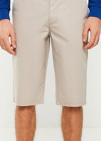 LCWAİKİKİ KLASİK STANDART KALIP ERKEK GABARDİN BERMUDA ŞORT 36 B - Görsel 5