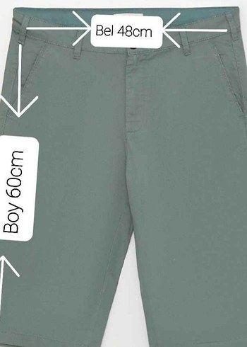 LC WAİKİKİ 36 BEDENBERMUDA GABÂRDİN ERKEK SORT - Görsel 8