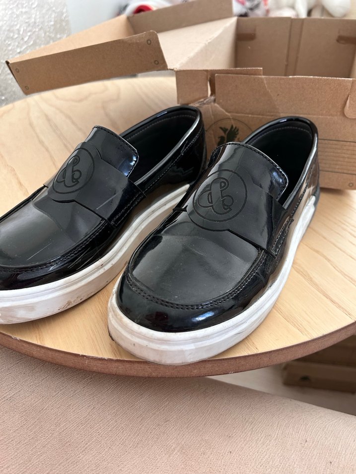 Parlak Siyah Erkek Çocuk Loafer Ayakkabı - Görsel 2