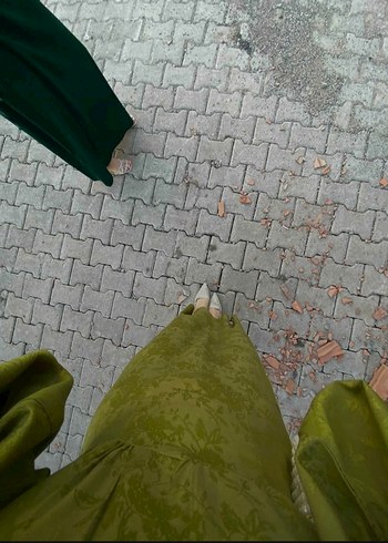 Kadın Haki Uzun Salaş Elbise - Görsel 3