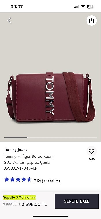 TOMMY orijinal çanta