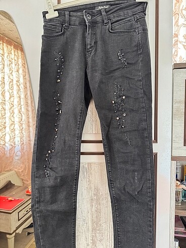 Diğer Taşlı düşük bel yurt dışı jean