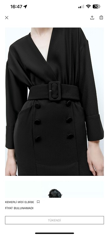 Zara Zara midi elbise