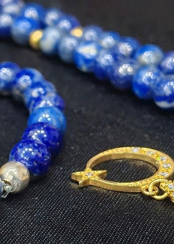 Lapis lazuli taş tespih takım - Görsel 6