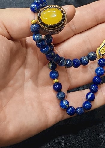 Lapis lazuli taş tespih takım - Görsel 9