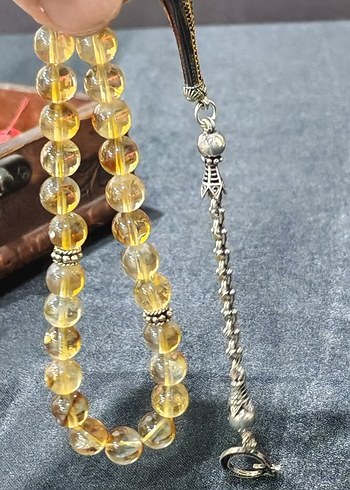 Sitrin taşı tespih ve bileklik takım - Görsel 10