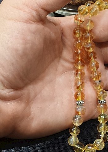 Sitrin taşı tespih ve bileklik takım - Görsel 8