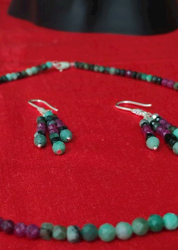 Yakut zümrüt takım - Görsel 4