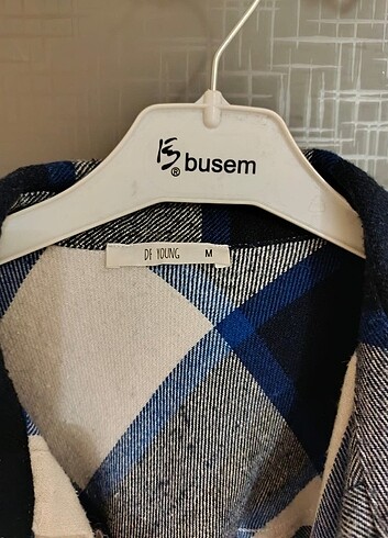 m Beden lacivert Renk Mavi ekoseli oduncu gömleği 