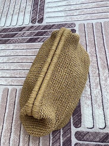 El emeği gizli burslu 25cm hasır çanta