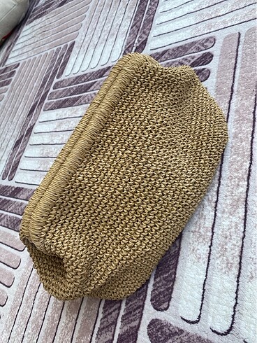 2K El emeği gizli burslu 25cm hasır çanta