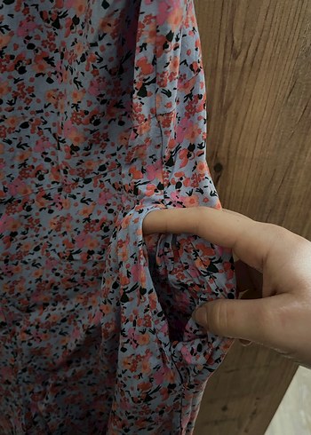 Pembe V Yakalı Midi Kadın Tulum - Görsel 7