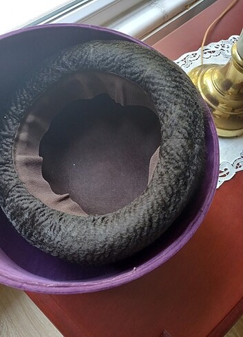 Beden kahverengi Renk Vizon Kürk Kalpak özel.yapım