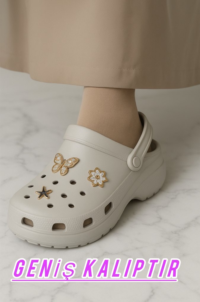 Sonimix Taşlı Comfort Crocs - Görsel 2