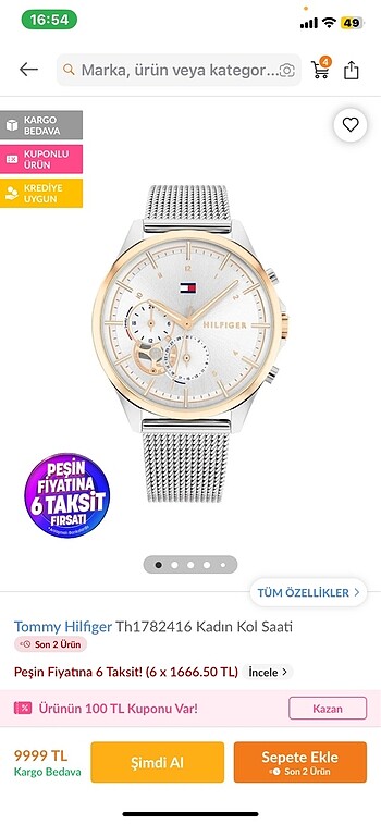 Tommy Hilfiger saat