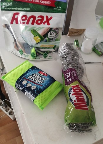 Renax Renkli Mutfak Havlusu ve Temizlik Seti
