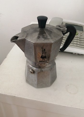 Bialetti Gri Beyaz Moka Pot Kahve Makinesi