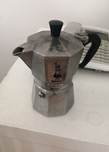 Diğer Bialetti Gri Beyaz Moka Pot Kahve Makinesi