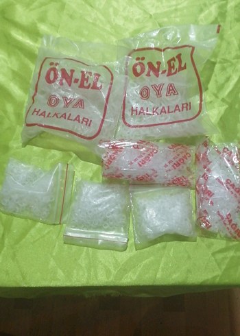  Beden Ön-El Oya Halkaları Beyaz Saklama Poşetleri