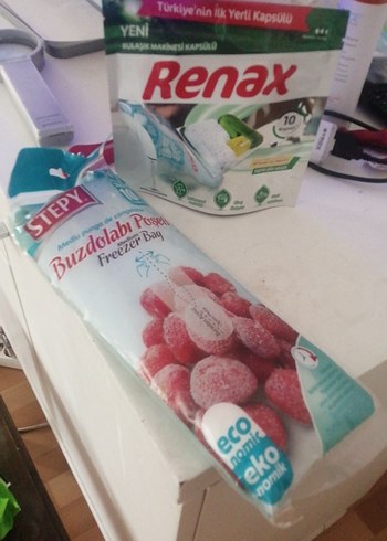 Renax Beyaz Pastel Dondurucu Poşeti