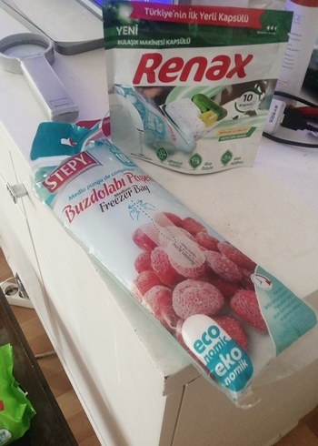 Renax Beyaz Pastel Dondurucu Poşeti