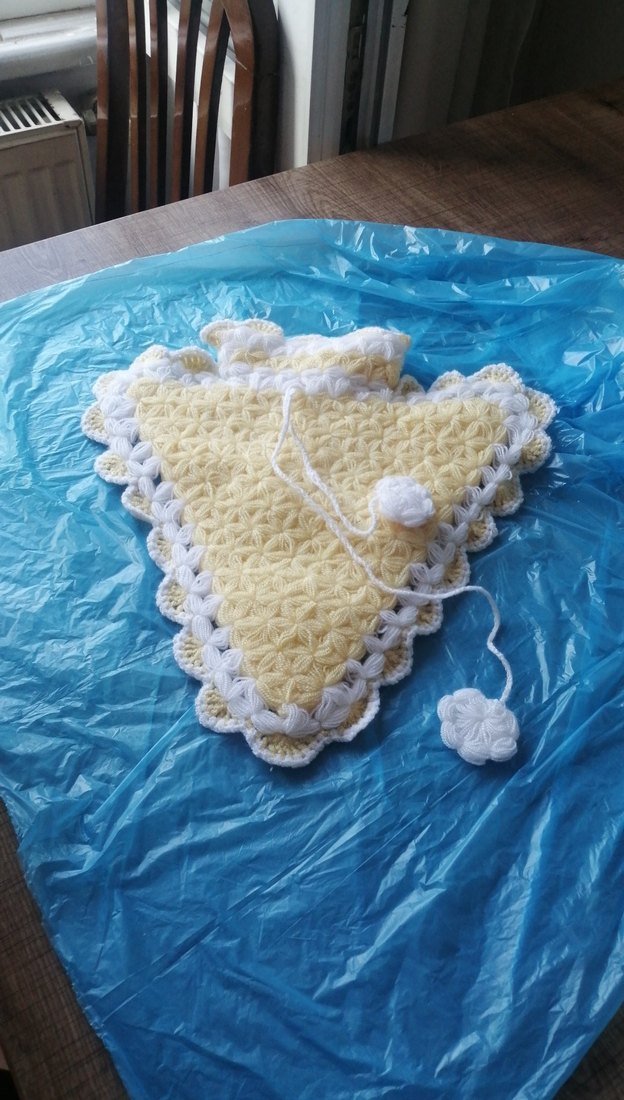 Nakışlı Bebek Önlüğü, Pastel Tonlarda lıfff - Görsel 2