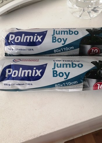 Polmix Jumbo Boy Çöp Torbası 80x110cm 10'lu - Görsel 2