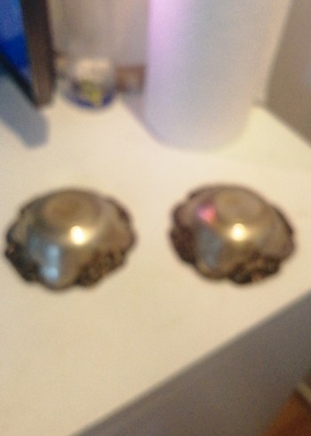 Altın Renkli Vintage metal tabakk - Görsel 6