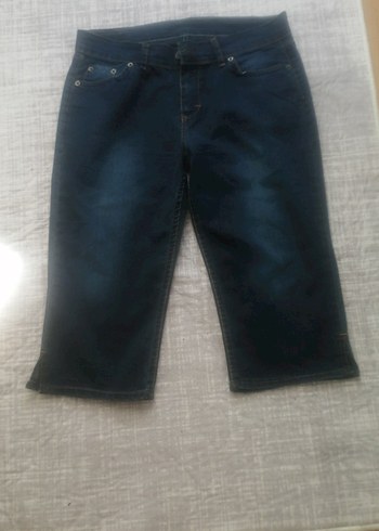 32 Beden lacivert Renk Kadın Lacivert Midi Denim Pantolon. 32 beden
