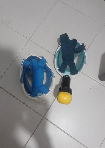 Mavi Mini Yüzme Gözlüğü Velcro Bantlı - Görsel 5