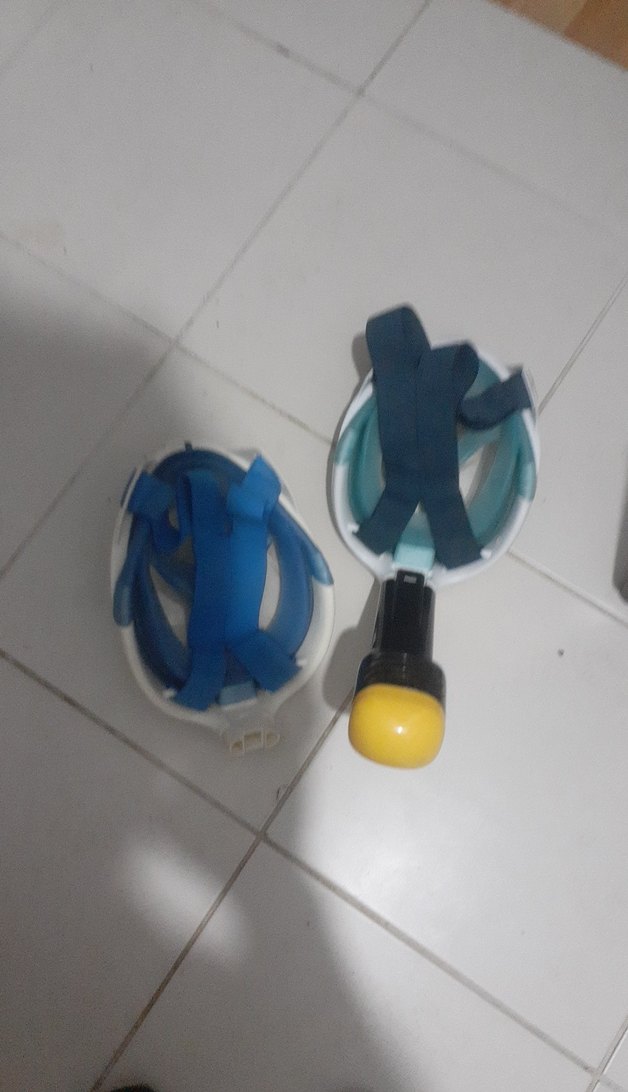 Mavi Mini Yüzme Gözlüğü Velcro Bantlı - Görsel 4