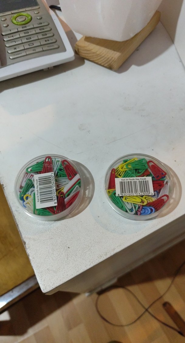 Renkli Plastik Ataş Seti 54 Parça - Görsel 3