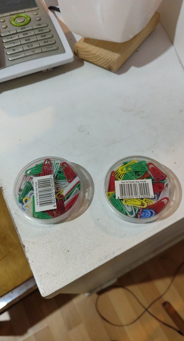 Renkli Plastik Ataş Seti 54 Parça - Görsel 4