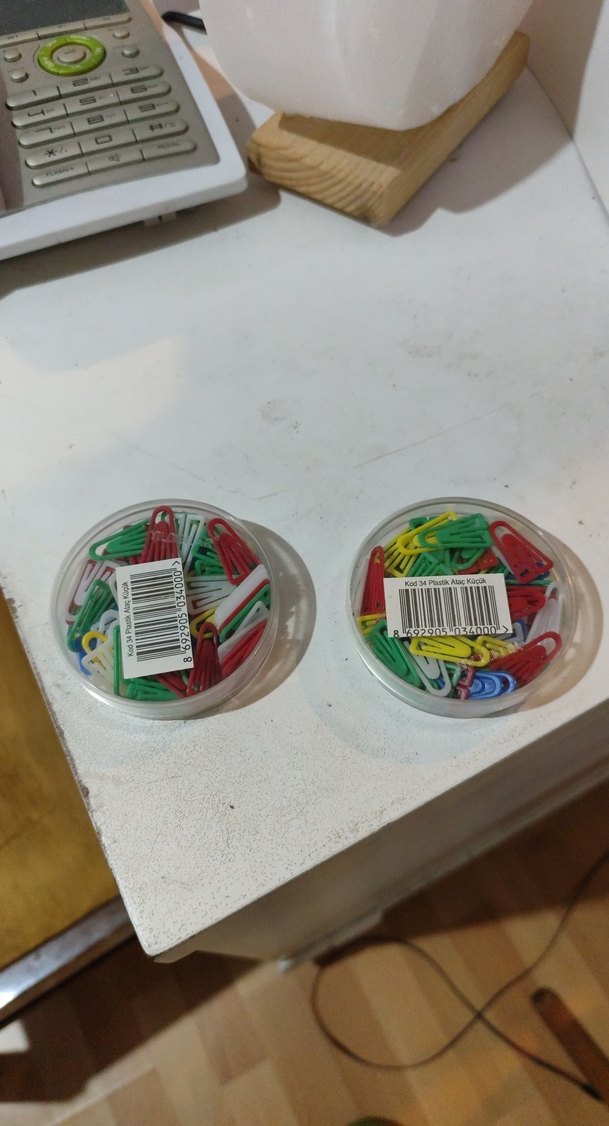 Renkli Plastik Ataş Seti 54 Parça - Görsel 5