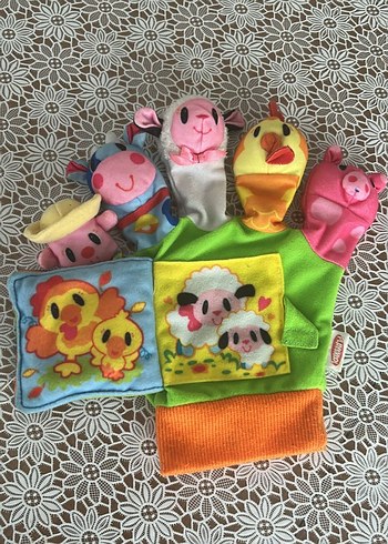 Renkli Hayvan Figürlü Bebek Eldiveni - Görsel 2