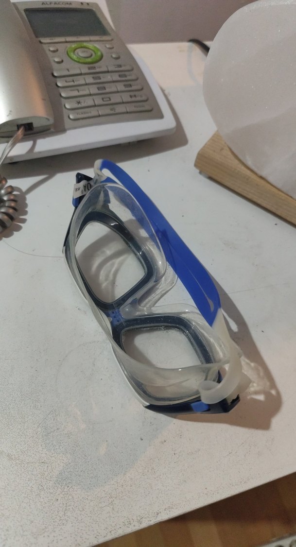 Mavi Elastik Yüzme Gözlüğü - Görsel 4