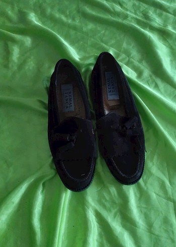 Koyu Siyah Süet Tokalı Erkek Çocuk Loafer Ayakkabı. 38 - Görsel 2